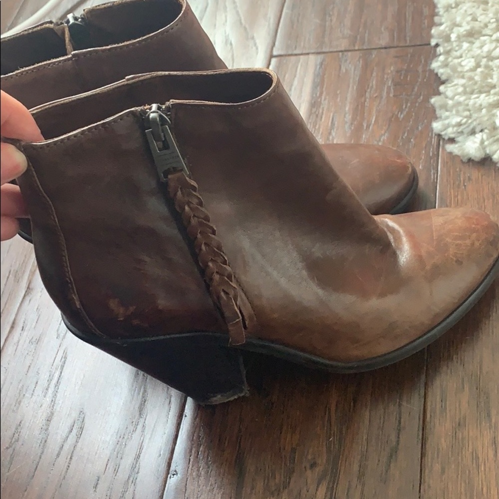 All saints brown booties